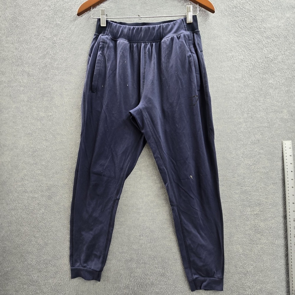 Gymshark Women Activewear Pants S Navy Nylon Polyester Sweatpants 22" READ